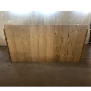 Steigerhouten bar met rvs lekblad Steigerhouten bar met rvs lekblad